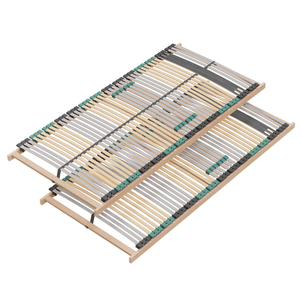 Lattenrost 140x200 Premium Strong bis 200Kg, Kopfteil verstellbar, 7-Zonen-Lattenrost mit 42 Latten, Made in Germany, extra stabil aus Buchenholz
