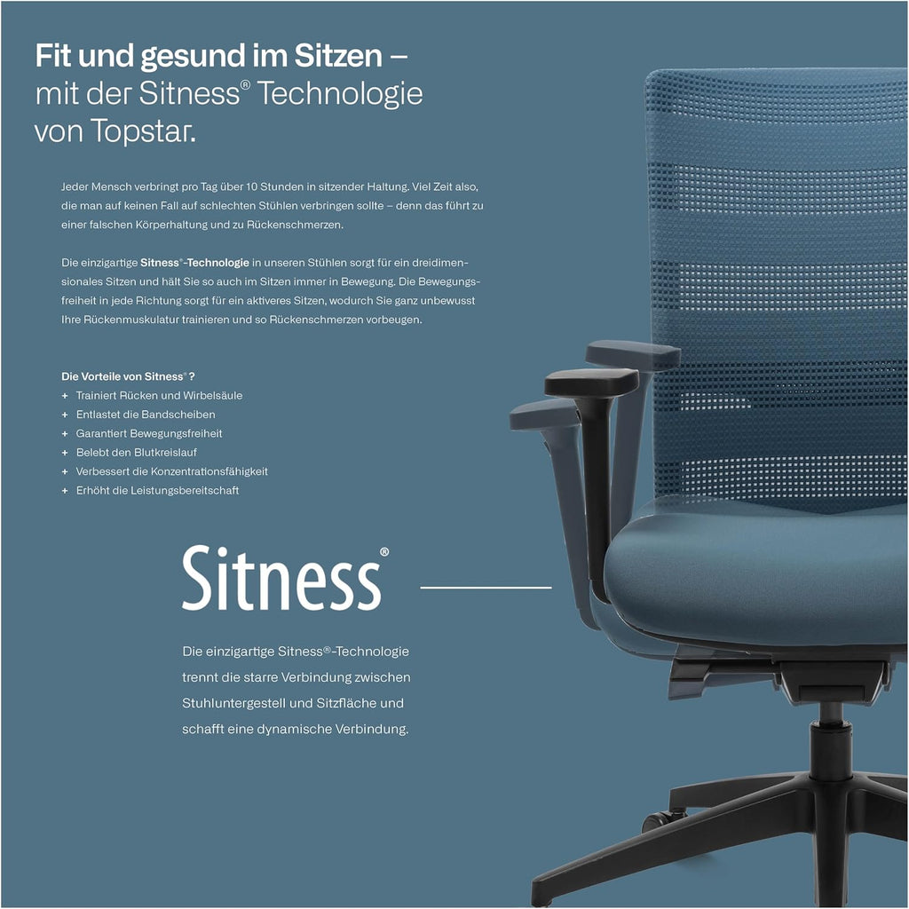 TOPSTAR Bürohocker Sitness 20 anthrazit