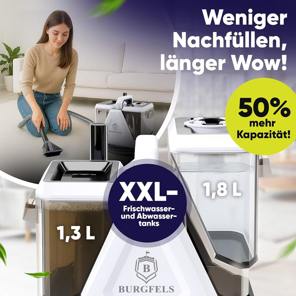 Nasssauger Polsterreiniger Gerät Teppichreiniger Waschsauger