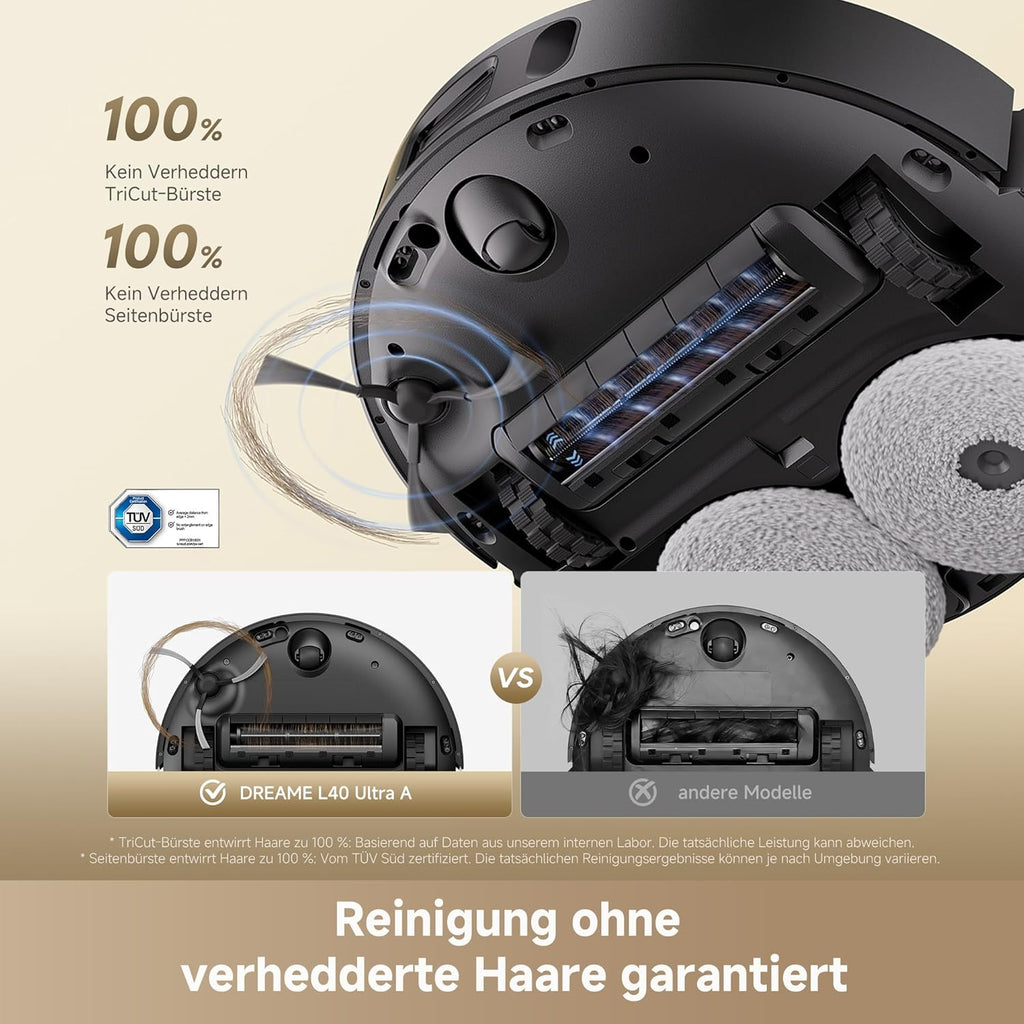 dreame L40 Ultra A Saugroboter mit Wischfunktion mit 24.000 Pa Saugkraft