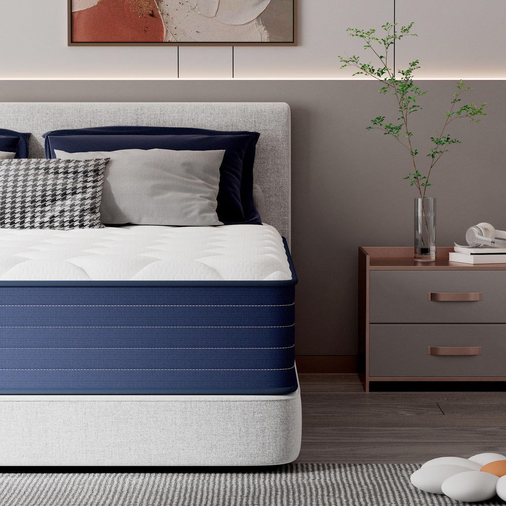 PurrJoys Matratze 160x200 H3 & H4 mit Oeko-TEX Zertifiziert, Höhe 25 cm 7 Zonen Taschenfederkernmatratze mit Memory Foam, Federkernmatratze mit weicher Oberfläche für Erwachsene