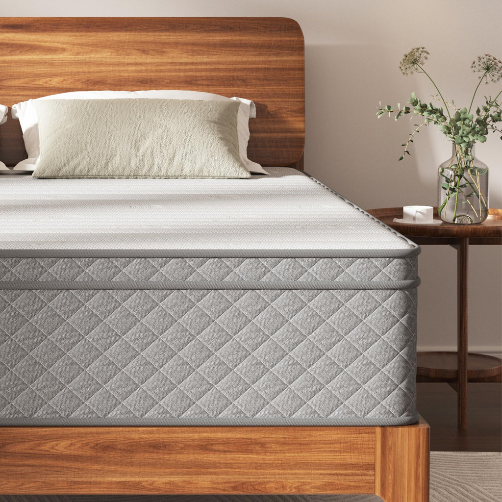 Matratze 180x200, Höhe 25cm mit Oeko-TEX Zertifiziert, Härtegrad H3 und H4, 7 Zonen Taschenfederkernmatratze mit Komfortschaum, Gewebe mit weicher, Langlebig & Hautfreundlich, 180x200x25cm