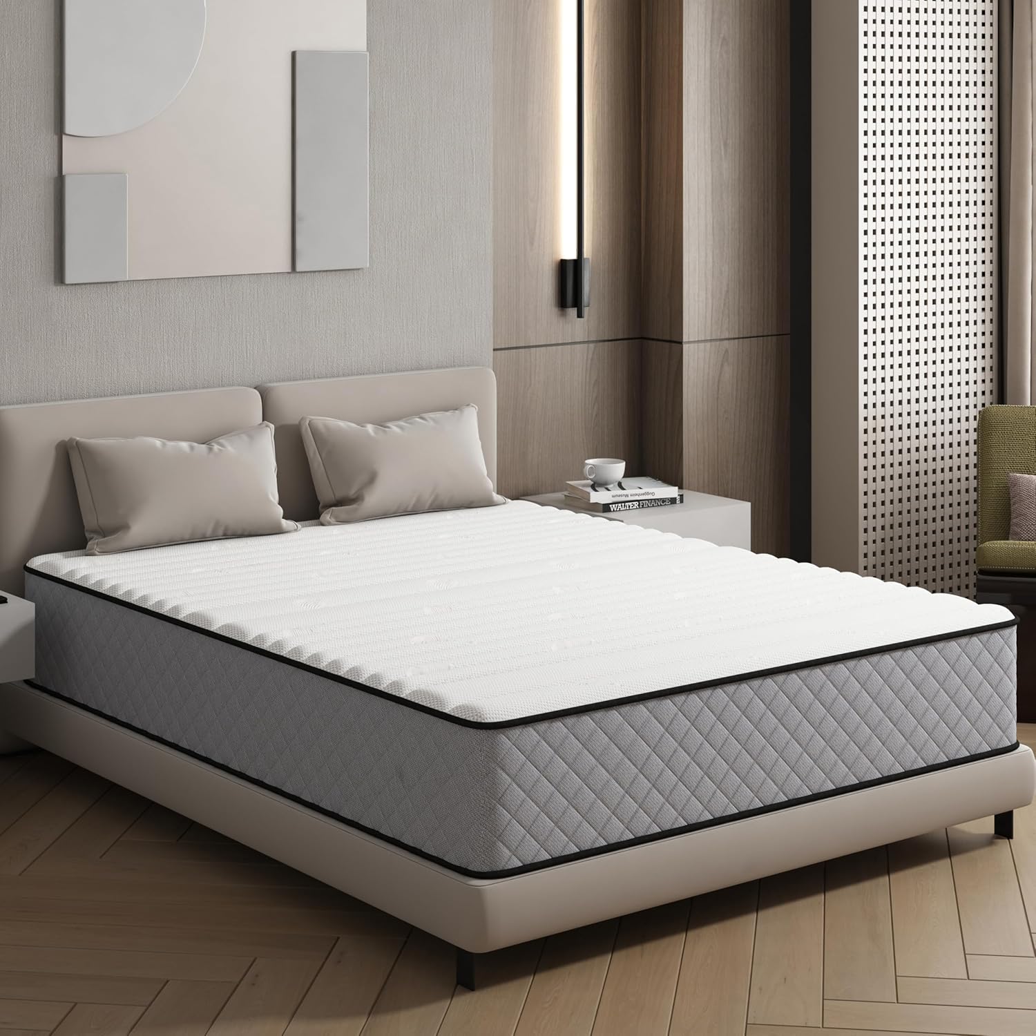 Matratze 140x200 Kaltschaum H2 H3 mit Öko-Tex Zertifiziert 25 cm Höhe, 7-Zone Taschenfederkernmatratze mit Memory Foam Bett Matratze 140x200x25cm