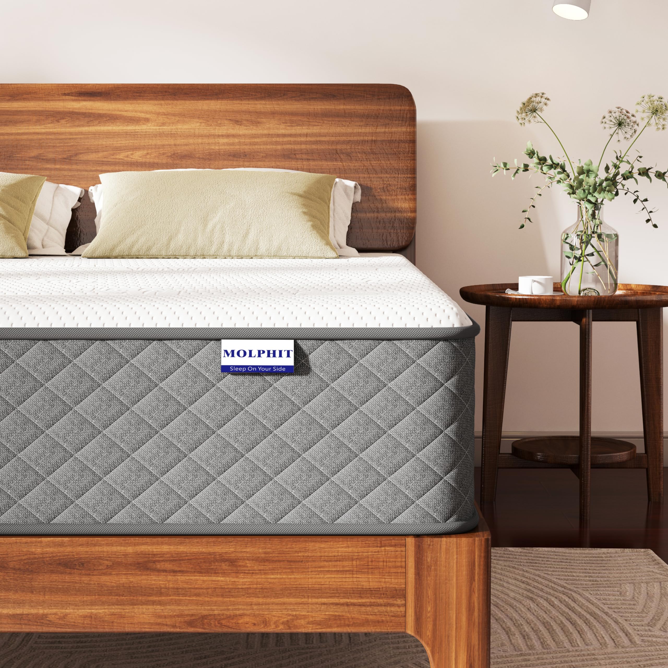 Matratze 180x200, Höhe 25cm mit Oeko-TEX Zertifiziert, Härtegrad H3 und H4, 7 Zonen Taschenfederkernmatratze mit Komfortschaum, Gewebe mit weicher, Langlebig & Hautfreundlich, 180x200x25cm